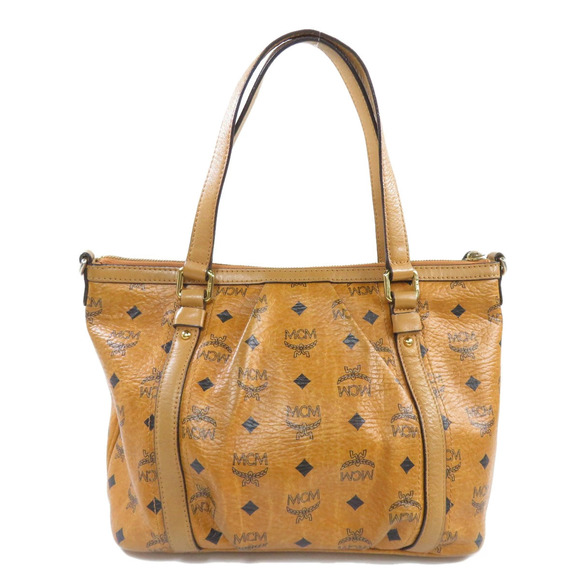 MCM Handbags - Mcm 2way Calfskin Handbag Shoulder Bag Brown Leather Brown